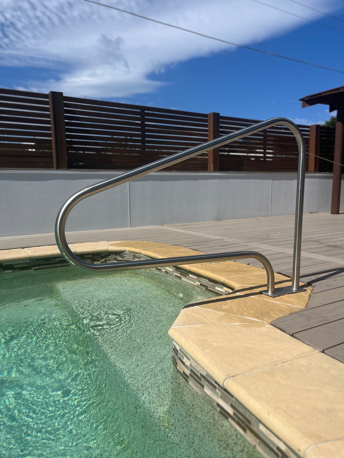 Best stainless steel swimming pool hand rails australia for elderly and disabled. NDIS compliant. Non conductive Pool handrails. Hand Rails Australia - online shopping. Australian made. Delivery Australia Wide.
