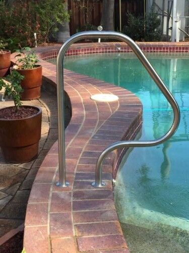 Best stainless steel swimming pool hand rails australia for elderly and disabled. NDIS compliant. Non conductive Pool handrails. Hand Rails Australia - online shopping. Australian made. Delivery Australia Wide.