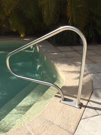 HRA03B Stainless Steel 1m Long Bolt Down Hand Rail