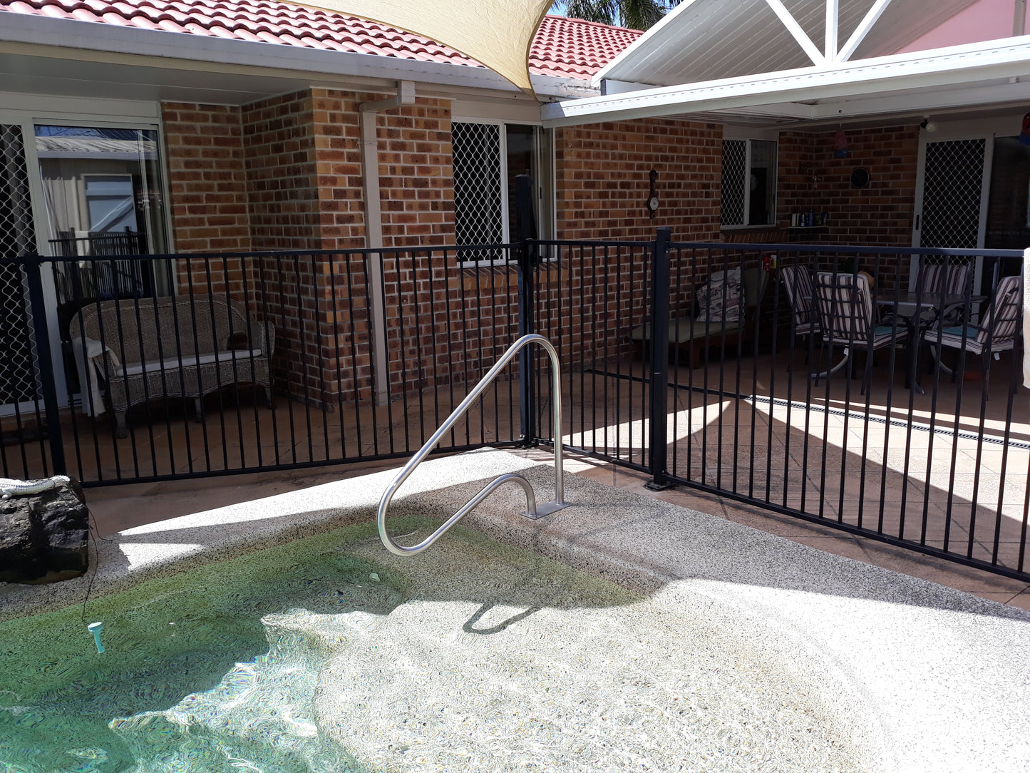 HRA04C Stainless Steel 1m Bull Nose Core Fit Hand Rail