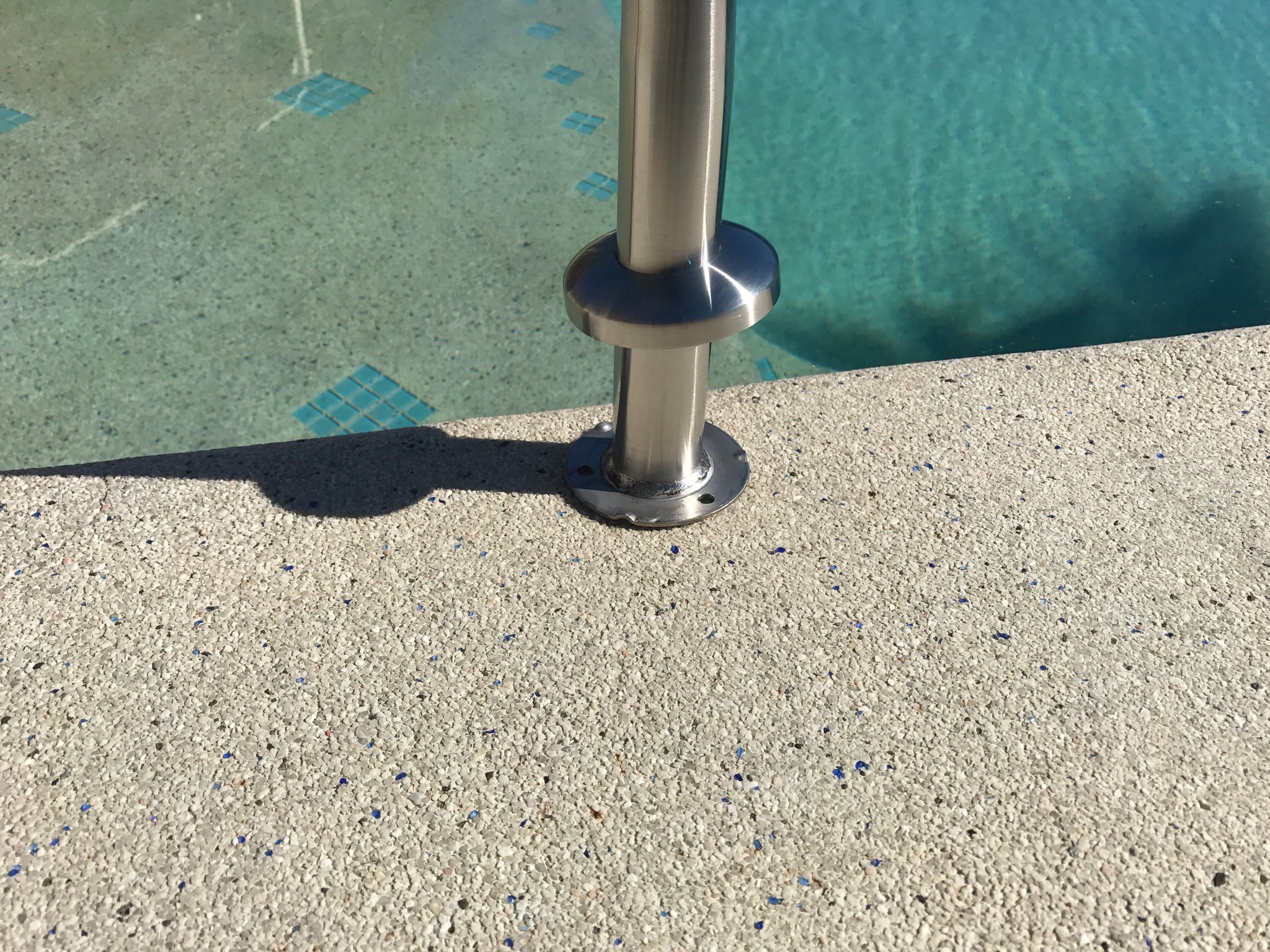Stainless Steel 1m Side Rail Bolt Down Hand Rail - Hand Rails Australia