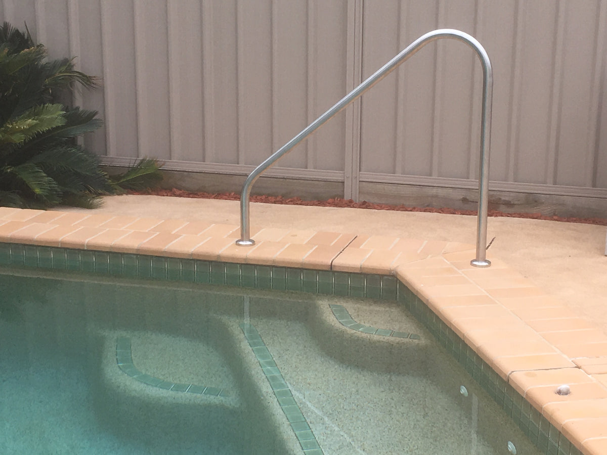 Stainless Steel 1m Side Rail Bolt Down Hand Rail - Hand Rails Australia