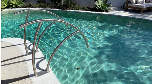 Best stainless steel swimming pool hand rails australia for elderly and disabled. NDIS compliant. Non conductive Pool handrails. Hand Rails Australia - online shopping. Australian made. Delivery Australia Wide. 