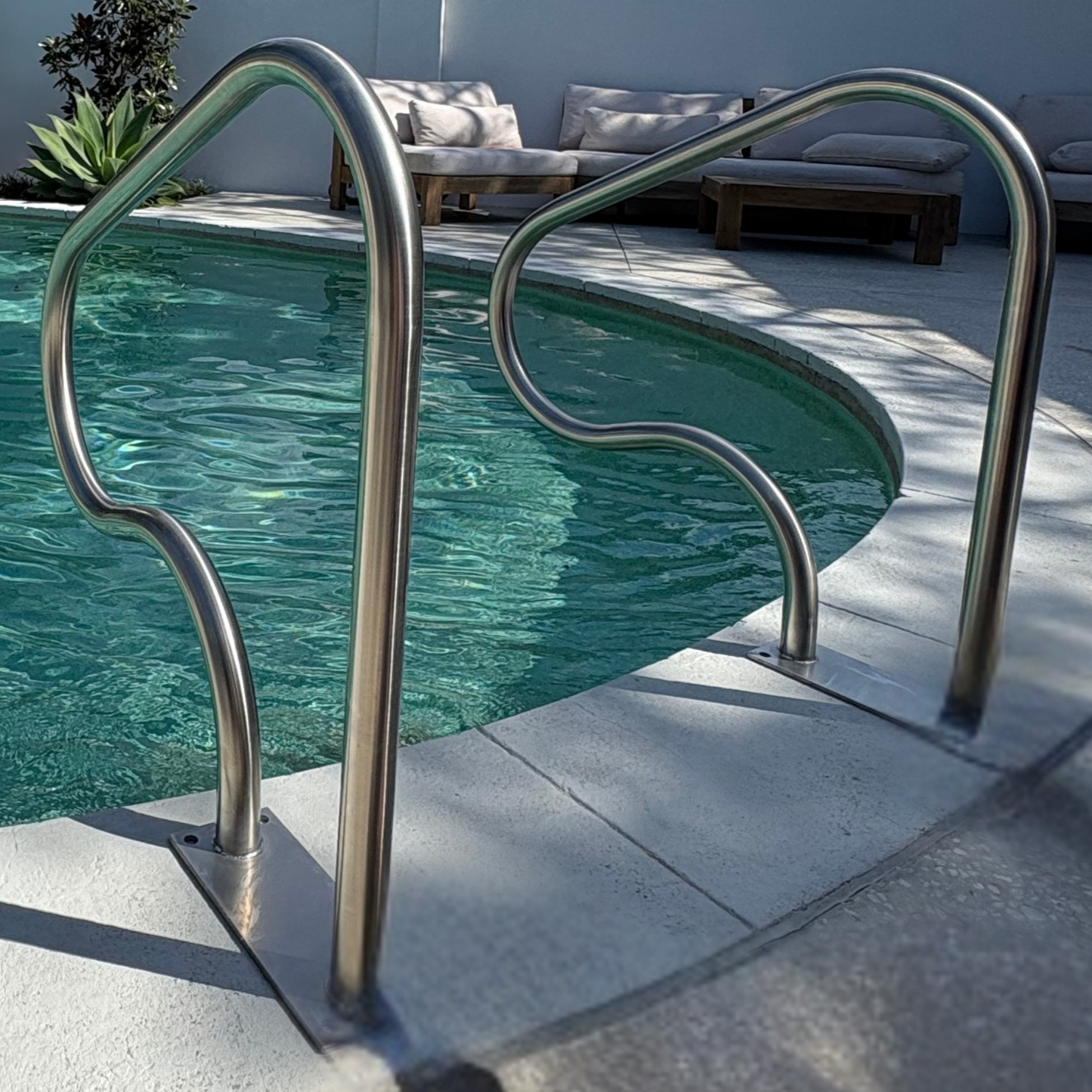 Best stainless steel swimming pool hand rails australia for elderly and disabled. NDIS compliant. Non conductive Pool handrails. Hand Rails Australia - online shopping. Australian made. Delivery Australia Wide. 